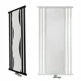    Dekorativni radijator sa ogledalom 1200/500 KALIPSO 625W bijeli crni grafit