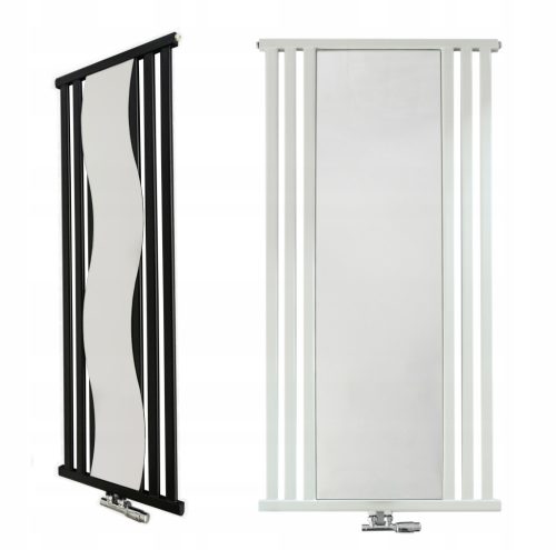  Dekorativni radijator sa ogledalom 1200/500 KALIPSO 625W bijeli crni grafit