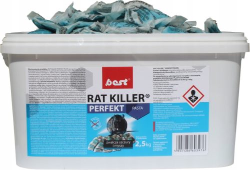 Rat Killer Perfekt Pasta - Učinkoviti otrov za štakore i miševe, 2,5 kg
