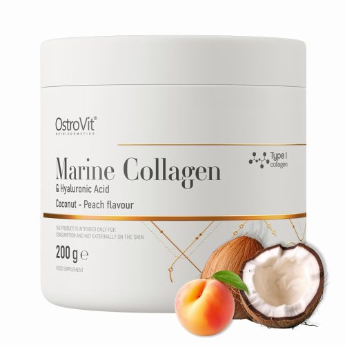 OstroVit Morski Kolagen + Hijaluronska Kiselina i Vitamin C - Voćni Okus 200g