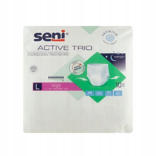 Seni Active Trio Elastične Gaćice za Tešku Inkontinenciju 10 kom