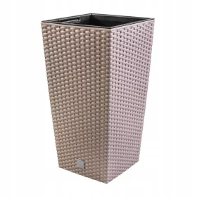    Prosperplast lonac za cvijeće 24 cm x 24 x 45 cm plastične nijanse smeđe i bež boje