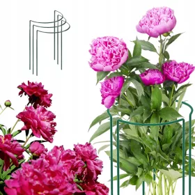 GardenPlus Metalna Podpora za Biljke 60 cm, 3 kom