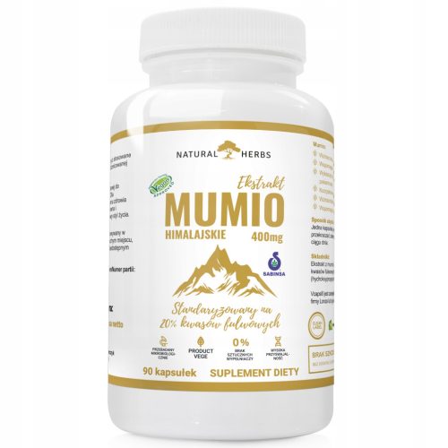 Himalajski Mumio 400mg Shilajit Ekstrakt - 90 kapsula za imunitet i energiju
