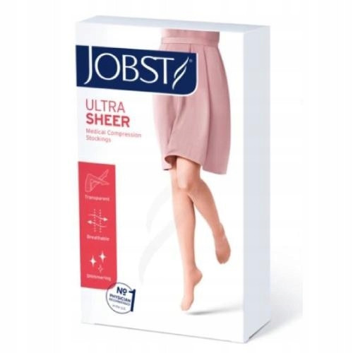 JOBST ULTRASHEER Kratke kompresijske čarape CCL2 crne, veličina 4 ZP