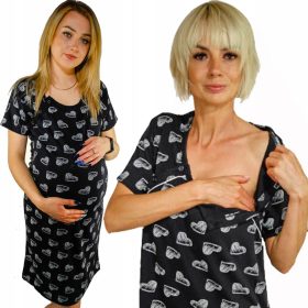   Luksuzna spavaćica za trudnice XXL višebojna za udobnost i praktičnost tijekom trudnoće i dojenja. Izrađena od visokokvalitetnog materijala, ova spavaćica pruža maksimalnu udobnost i lakoću kretanja. 