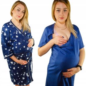 Spavaćica za trudnice, višebojna, veličina L