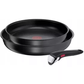 TEFAL Set tava Ingenio Daily Chef 24/28 cm, crna, 3 komada