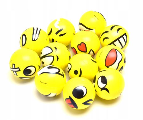 SET ANTI-STRESS EMOJI EMOTIONS BALLS 12