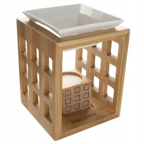 Bambusov kominek za aromaterapiju s keramičkom posudom