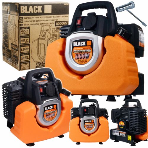  Prijenosni monofazni generator Black 1000 W benzin