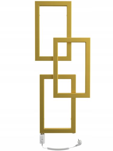 DISCOVERYDOM Električni Kupaonski Radijator 300W 360x870 mm Zlatni