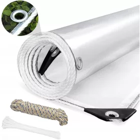   Vrhunska prozirna vodootporna cerada PVC s aluminijumskim perforacijama