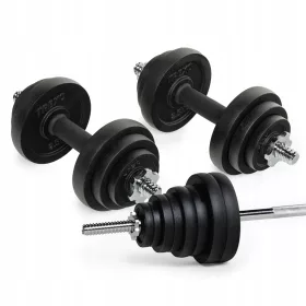    TREXO CAST IRON set bučica sa utegom 50 kg DK50 sa zaštitnim premazom