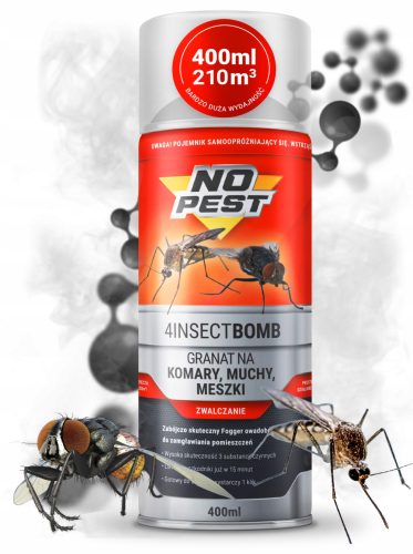 Dimna bomba za uništavanje komaraca i muha No-Pest 0,4 kg 400 ml