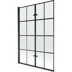 Mexen dvodijelni paravan za kadu 120 x 150 cm proziran