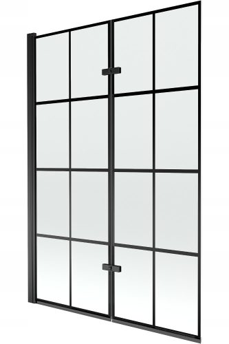 Mexen dvodijelni paravan za kadu 120 x 150 cm proziran