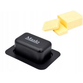   BRUNBESTE posuda za maslac od nehrđajućeg čelika u crnoj boji