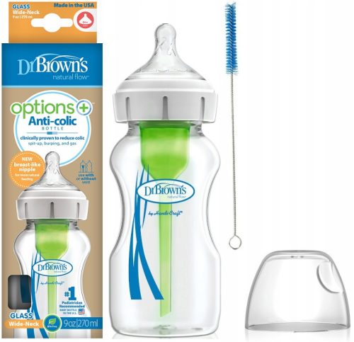 Dr Brownova staklena boca Options+ široka 270ml