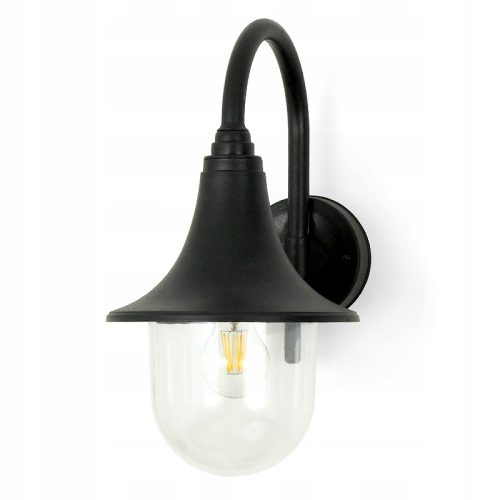 Milano Vrtna Zidna Svjetiljka Kwazar Luminaire Crna E27 100W