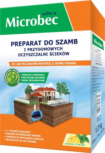 Preparat za čišćenje septičkih jama MICROBEC Ultra 1,2kg Citrus
