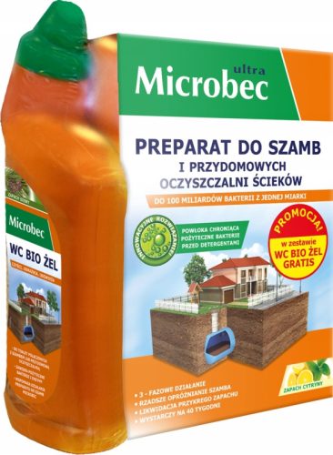 Microbec Ultra pripravak za septičke jame 1kg + bio toaletni gel s aplikatorom 500ml