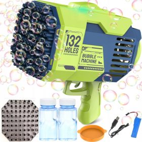 Pucač mjehurića ZELENI Bazooka 132 rupe USB punjiv