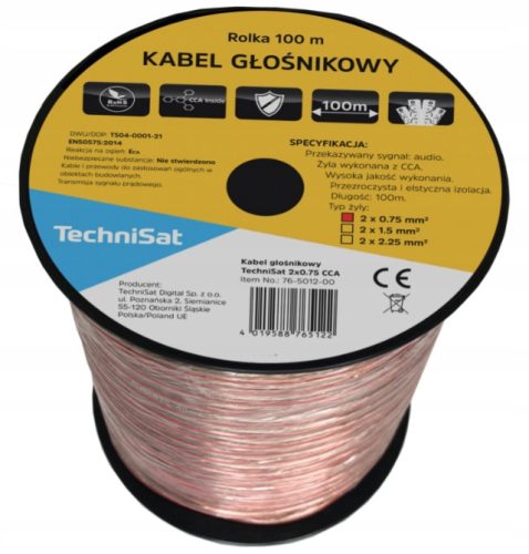  TechniSat zvučnički kabel 2 x 0,75 mm CCA