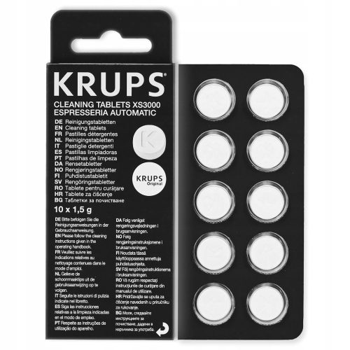 Krups tablete za čišćenje aparata za kavu XS3000, 10 komada