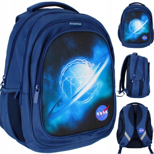 Nasa Kosmos Školski Ruksak s Više Odjeljaka Shades of Blue