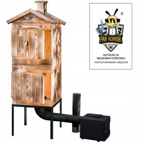   Roštilj na drveni ugljen - PanKornik dupla pušnica, 175 cm, drvena