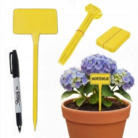  ZELENE etikete za biljke 10,5x7 50 kom + marker