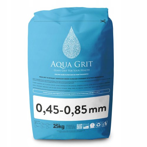Sredstvo za filtriranje Aqua Grit filtera za bazene 0,45 – 0,85 mm 25 kg