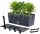  Prosperplast saksija 60 cm x 25 x 24 cm promjer 10 cm plastične nijanse sive i srebrne