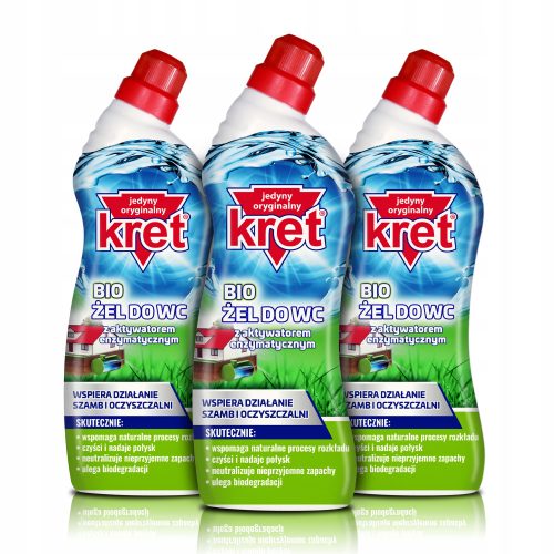 BIO Septički Gel KRET s Enzimskim Aktivatorom 750g x3