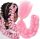 SYNTHETIC HAIR FOR BRAIDS, BRAIDED HAIR, DREADLOCKS, LIGHT PINK A16