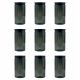 EMCOR Prozirni Antracitni Plastični Posuda 1500 ml x9