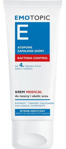 Krem za lice i područje oko očiju EMOTOPIC BACTERIA CONTROL - Medicinski proizvod 50ml