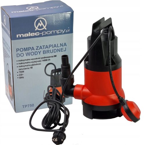 Potopna pumpa MalTec 750 W za vodu - Snažna hidrofor pumpa
