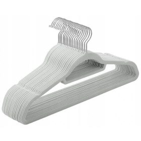 Viseći plastični vješalica od velura - Set od 50 komada