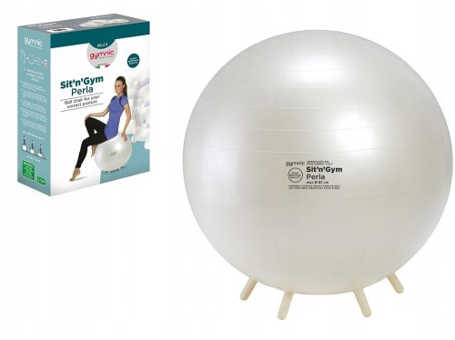  Gimnastička lopta sa ručkama 65 cm ekru