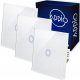 Set 3x Touch Glass LED Switch for Light Single White FI60 APPIO