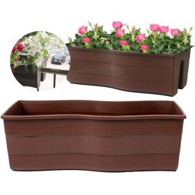    Form-Plastični lonac za cvijeće 58,5 cm x 29 x 20 cm plastične nijanse smeđe i bež boje