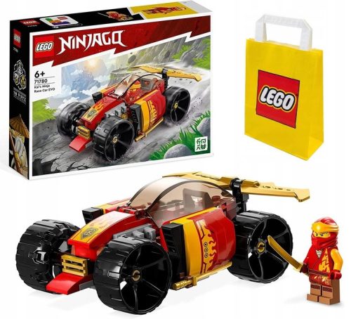  LEGO Ninjago Kaia EVO Ninja trkaći auto 71780 + LEGO papirnata vrećica 6315786 žuta 24x8x18 cm