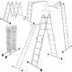 Ljestve Drabina 4,42 m aluminijske 1 x 12 do 150 kg