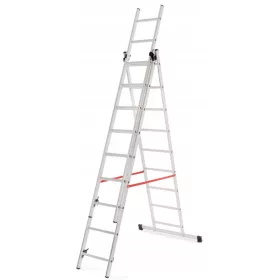 Drabina Ladderman 5,3 m aluminij 3 x 9 do 150 kg