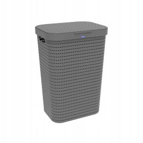    Samostojeća košara za rublje Rotho 55l, nijanse sive i srebrne