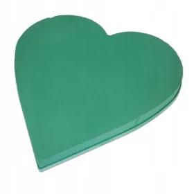   Floristička spužva "Srce" od 50 cm na plastičnoj osnovi za svježe rezano cvijeće