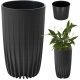  Lamela posuda za cvijeće 42 cm x 25 x 42 cm promjer 25 cm plastična crna