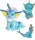 Pokemon Go Plišana Maskota Vaporeon EEVEE 25cm